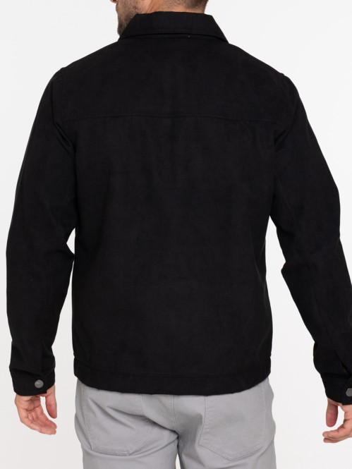 Veste suédine noire homme