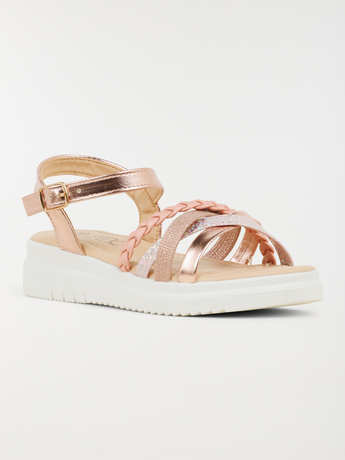 Sandale rose plateforme fille (31-36)