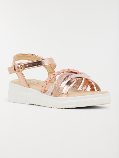 Sandale rose plateforme...