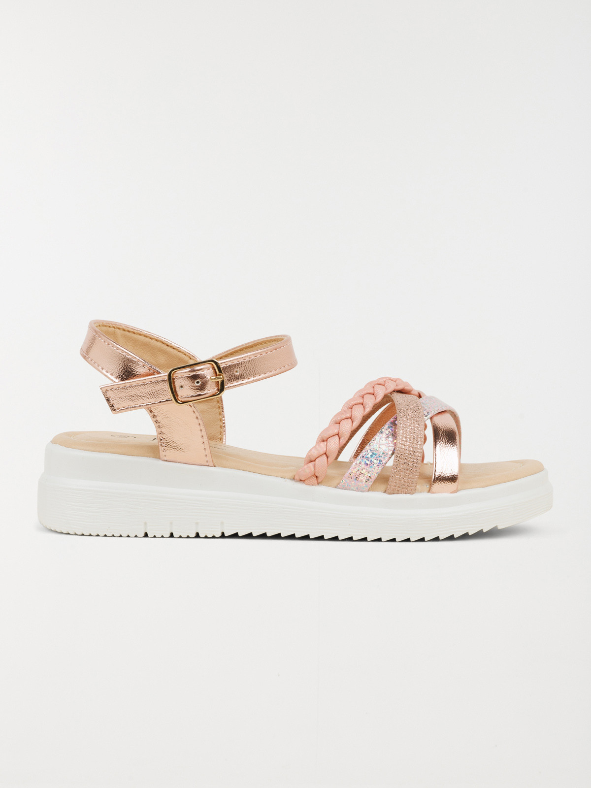 Sandale rose plateforme fille (31-36)