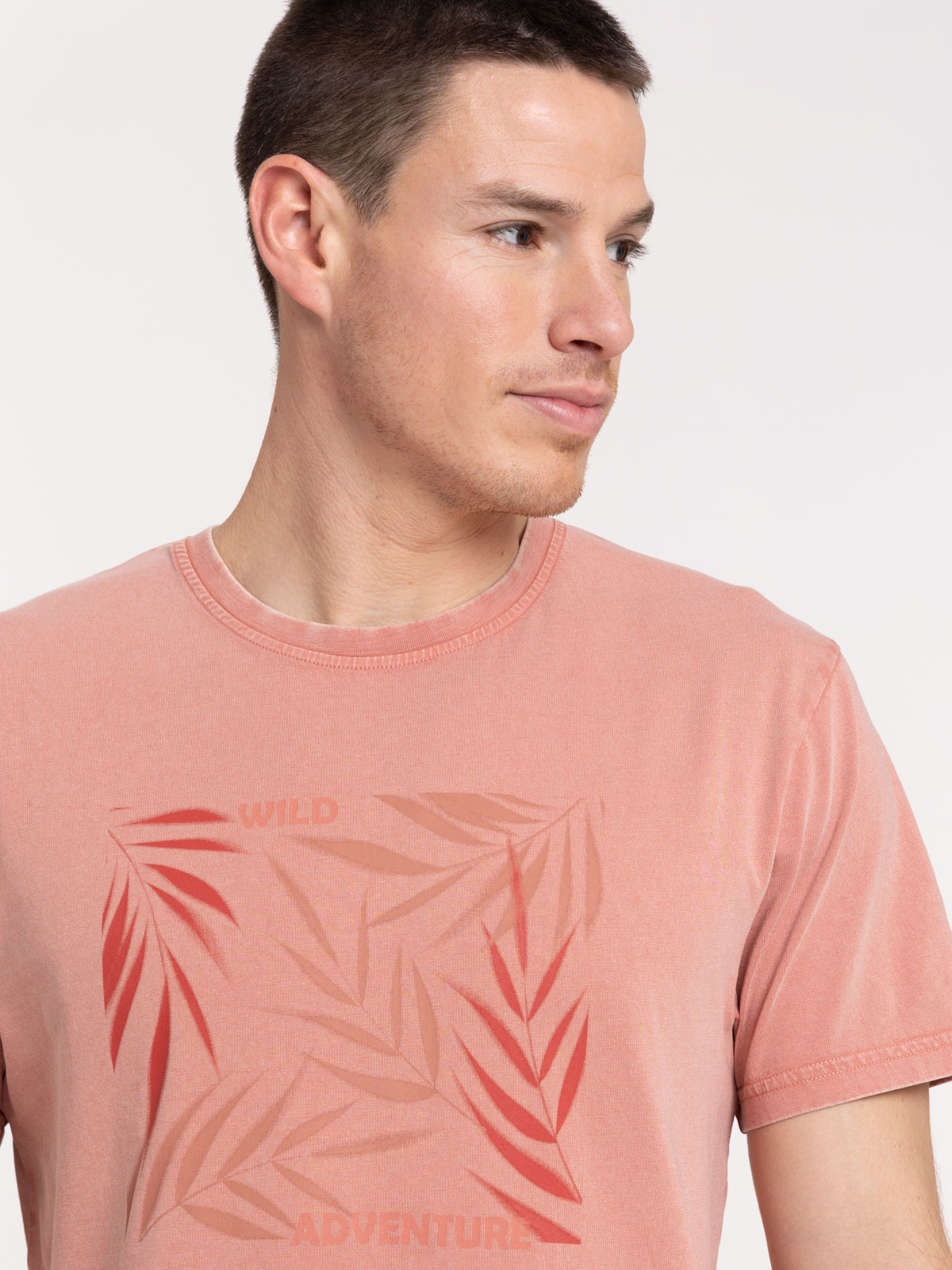 Tee-shirt imprimé rose sauvage homme Tee-shirt imprimé rose sauvage homme