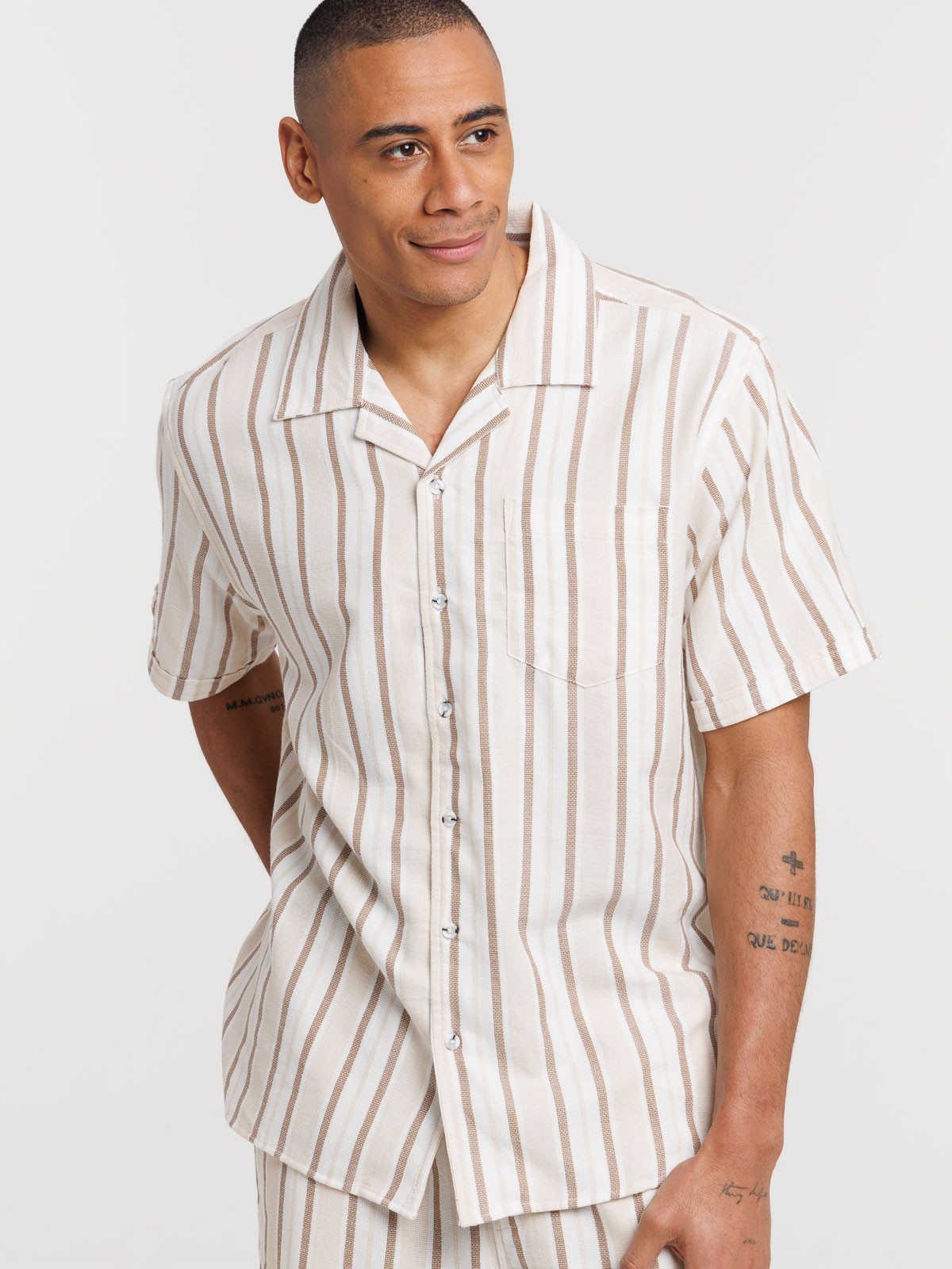 Chemisette rayée homme Chemisette rayée homme