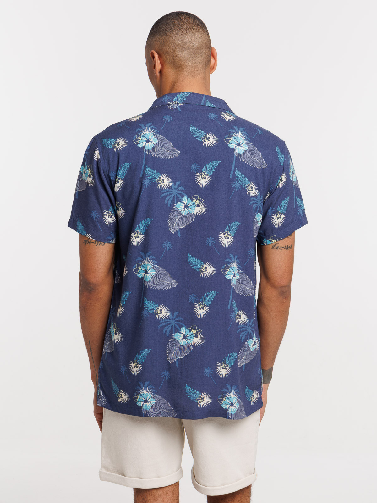 Chemisette fleurs tropicales homme Chemisette fleurs tropicales homme