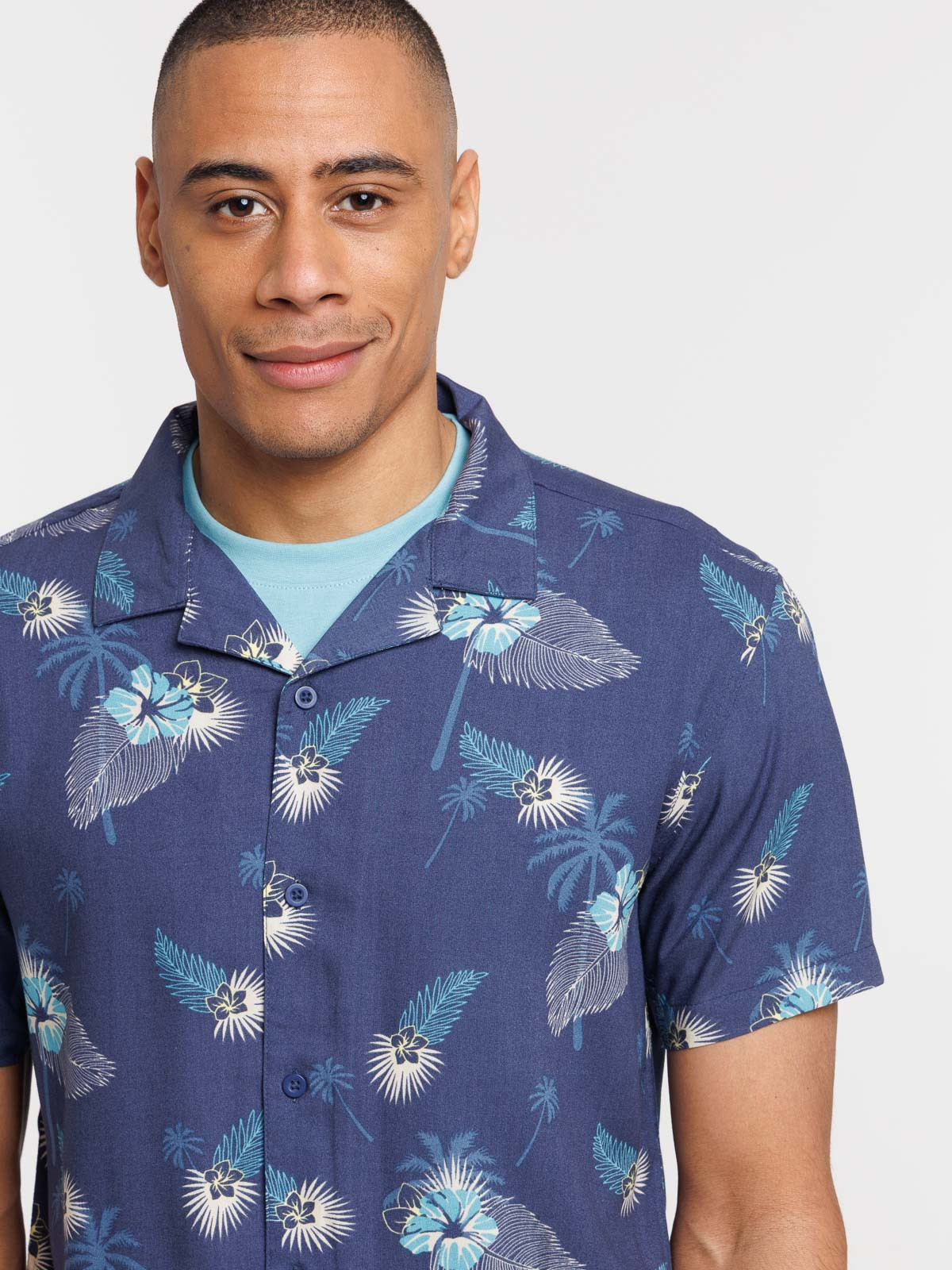 Chemisette fleurs tropicales homme Chemisette fleurs tropicales homme