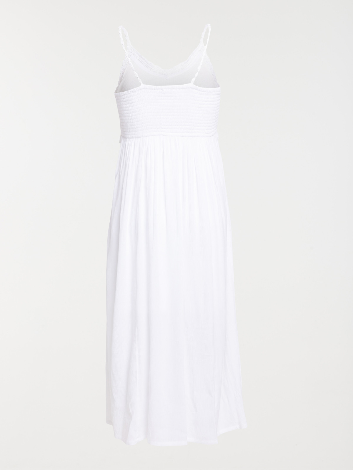 Robe longue blanche femme