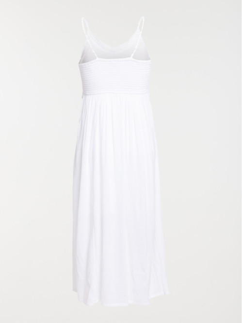 Robe longue blanche femme
