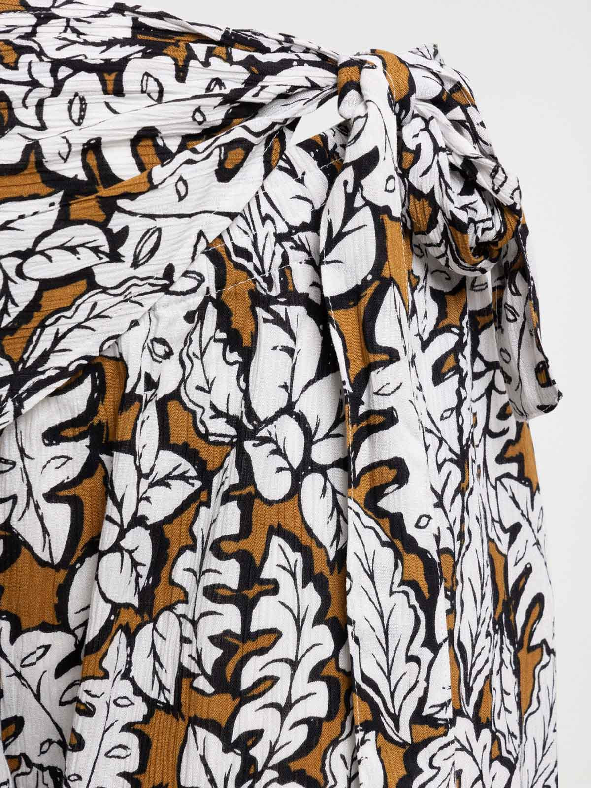 Pantalon motif large grande taille femme