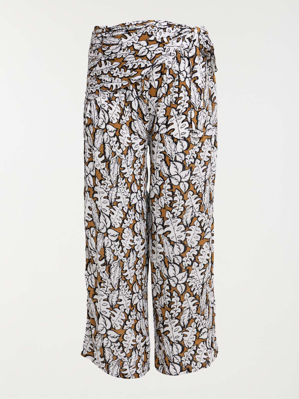 Pantalon motif large grande taille femme