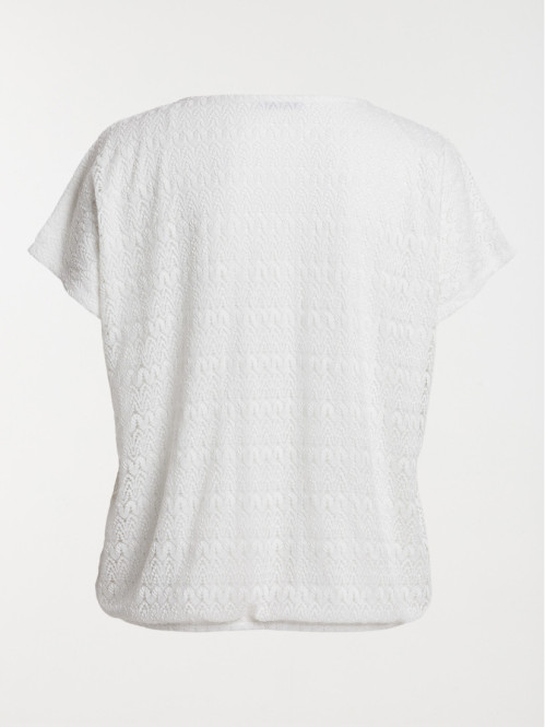 T-shirt écru grande taille...