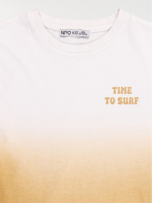 T-shirt col rond garçon...