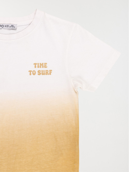 T-shirt col rond garçon...