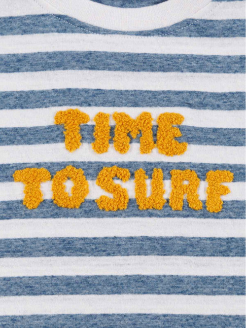 Tee-shirt rayé surf garçon...