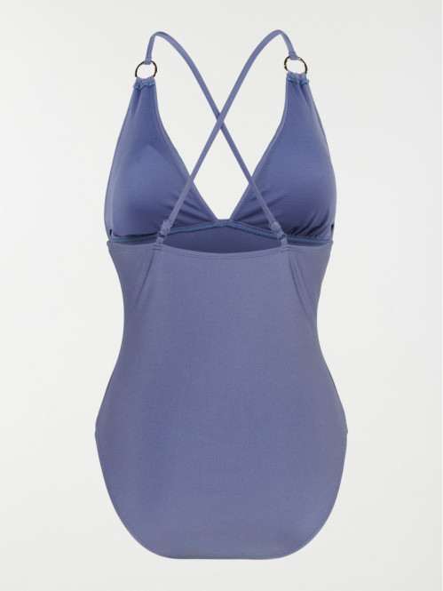Maillot de bain 1 pièce bleu femme Maillot de bain 1 pièce bleu femme