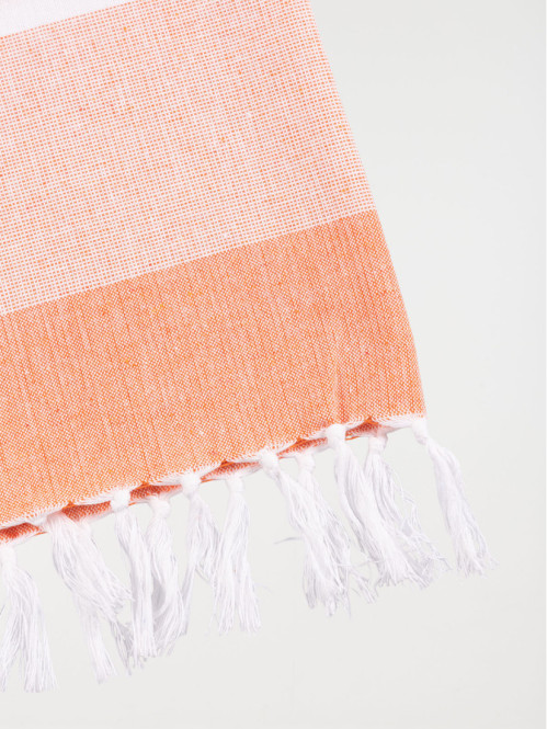 Fouta orange 80 x 150 cm