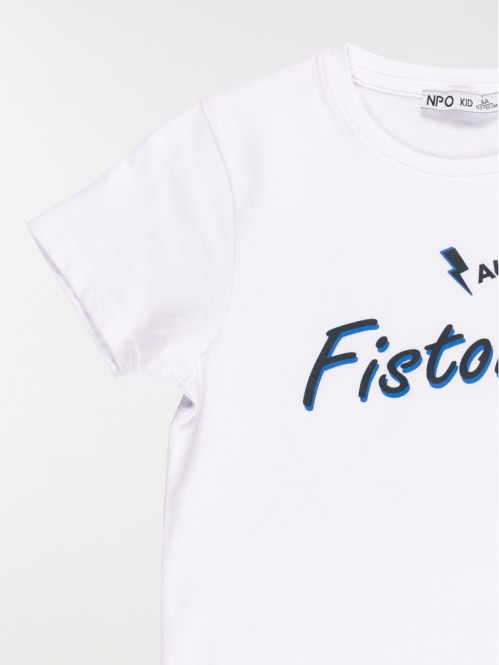 T-shirt blanc fiston garçon...