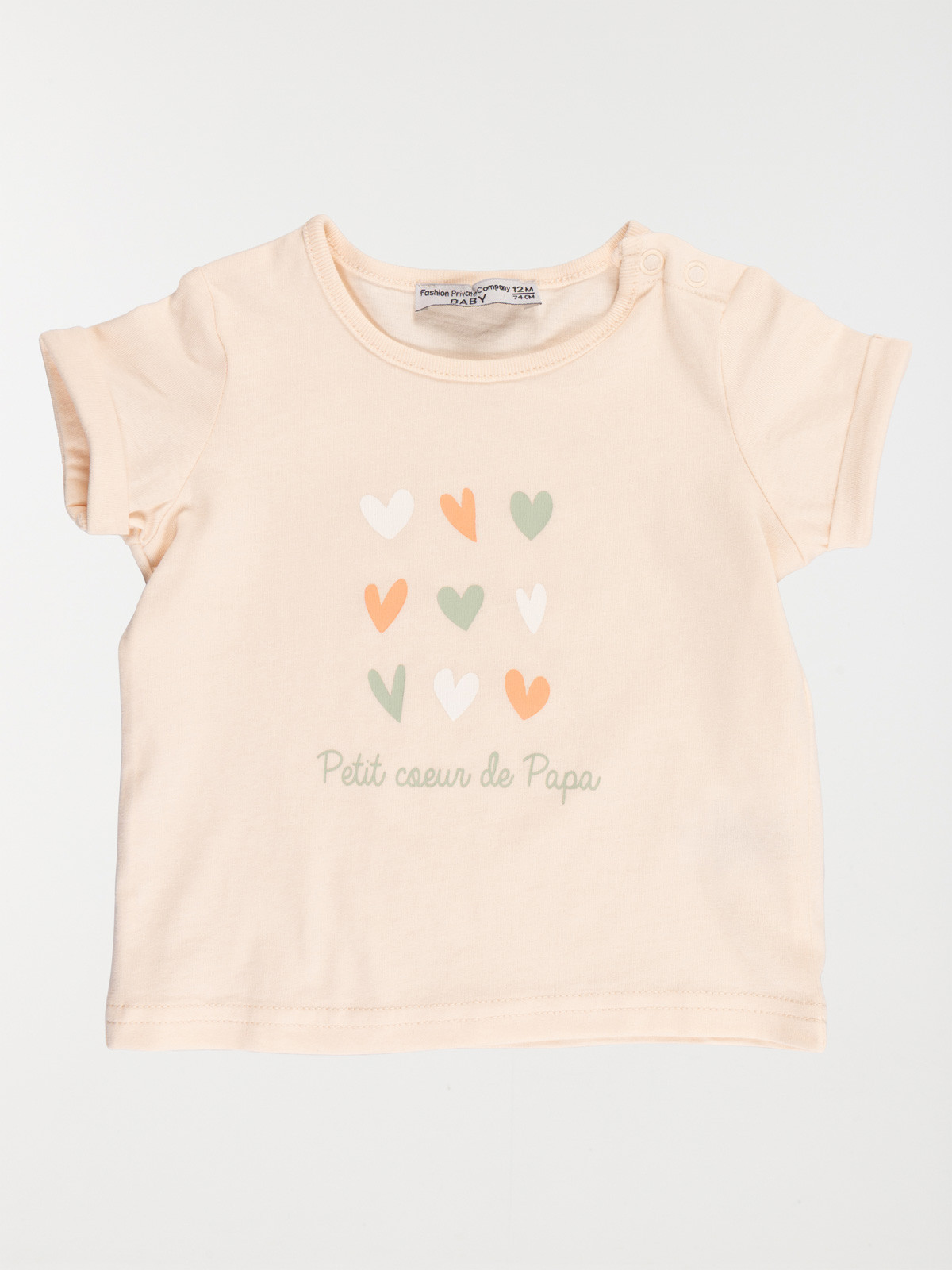 T-shirt fête des pères fille (3-36M)