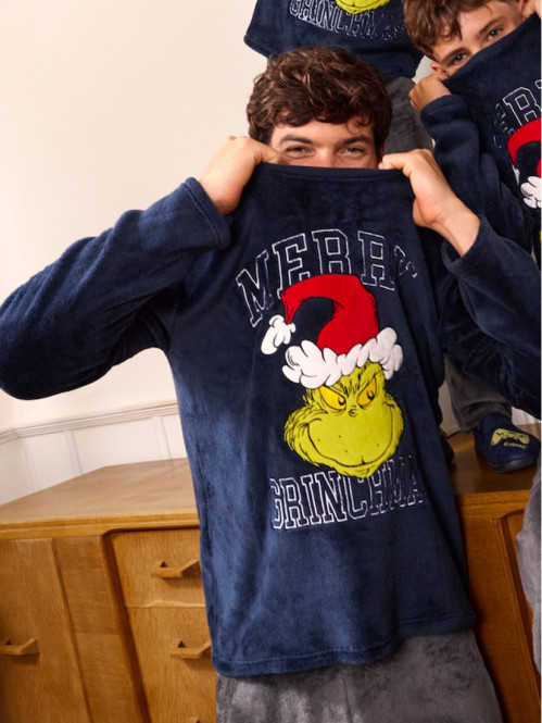Pyjama Grinch marine homme