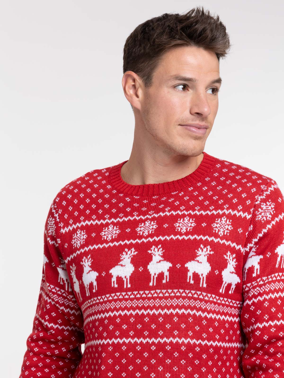 Pull de Noël rouge opéra homme Pull de Noël rouge opéra homme