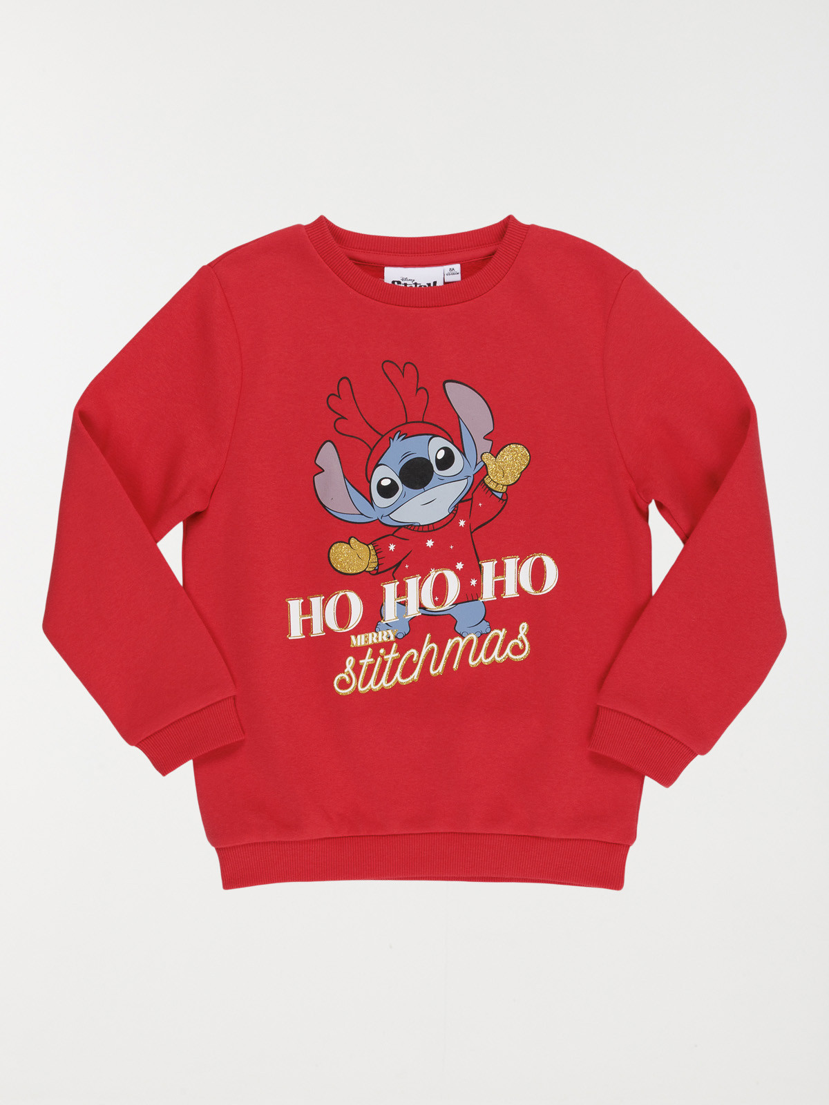 Sweat de Noël Stitch fille (3-12A) Sweat de Noël Stitch fille (3-12A)