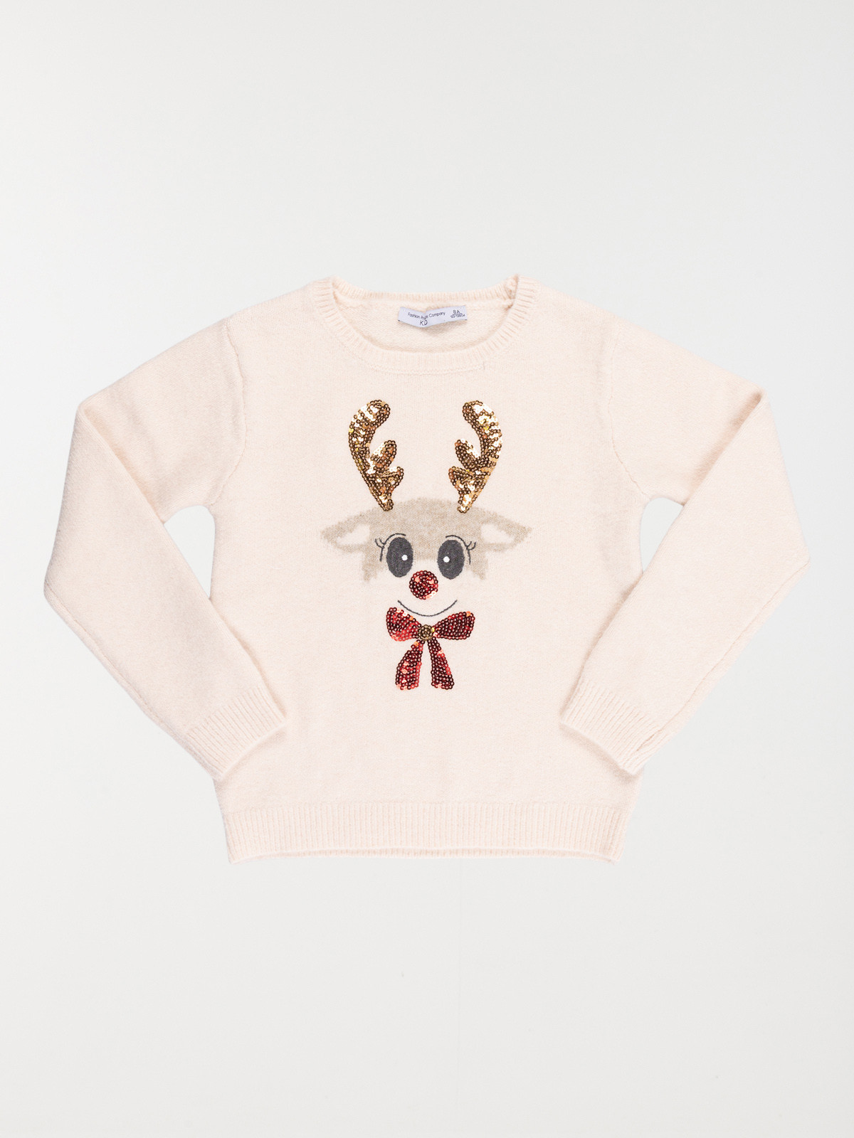 Pull de Noël sequins fille (3-12A) Pull de Noël sequins fille (3-12A)