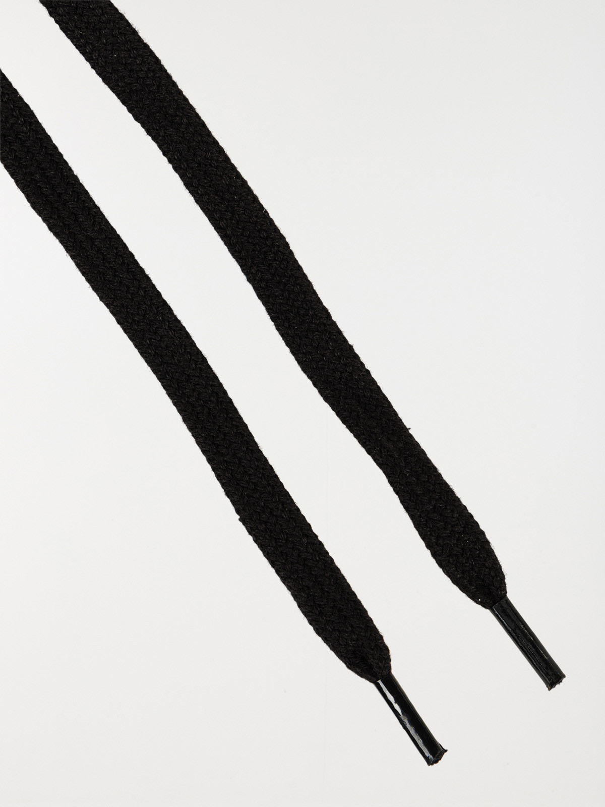 Lacets plats noirs 150 cm 8 oeillets