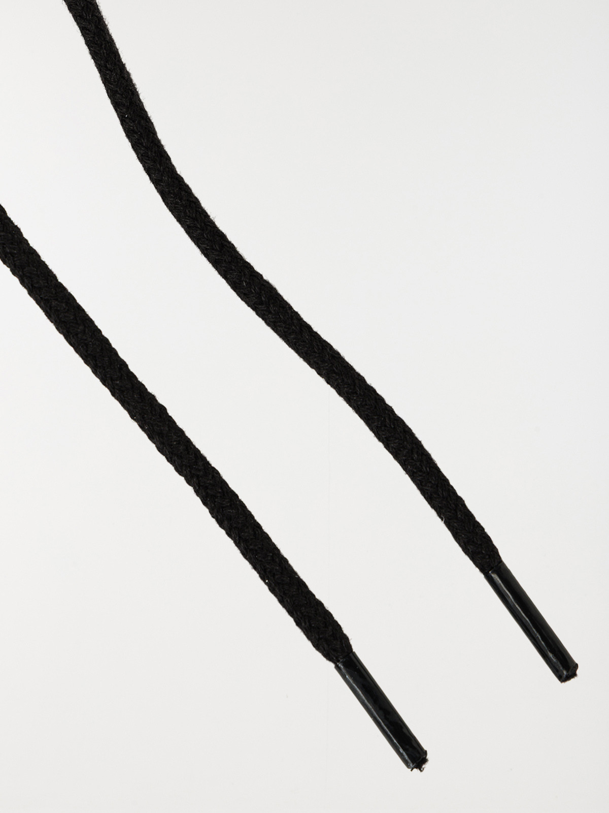 Lacets cordons noirs 120 cm 7 oeillets