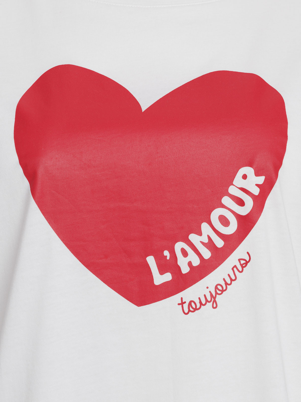 T-shirt coeur grande taille femme