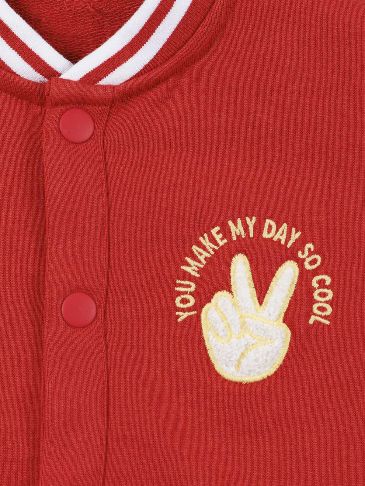 Sweat teddy rouge garçon (3-12A) Sweat teddy rouge garçon (3-12A)