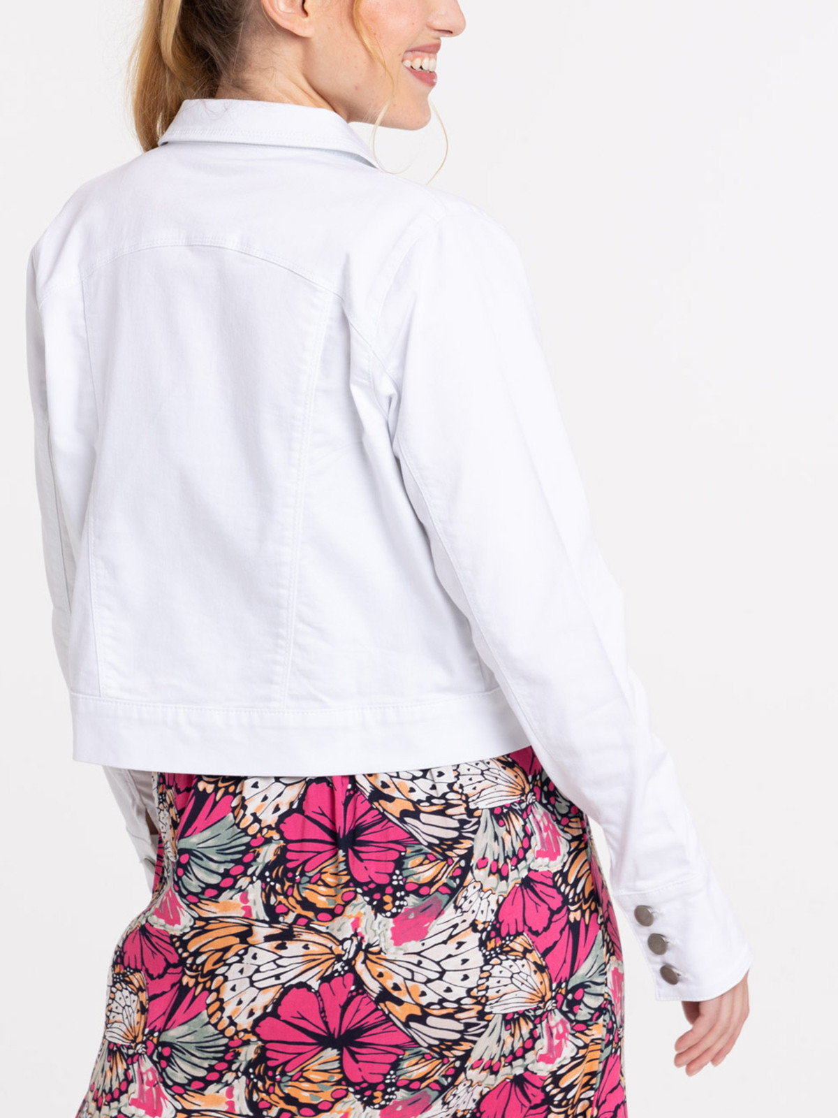 Veste coloris blanc femme