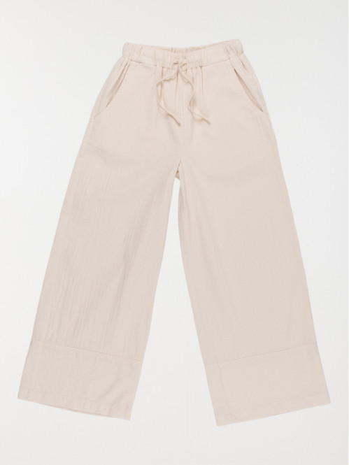 Pantalon large beige rosé...