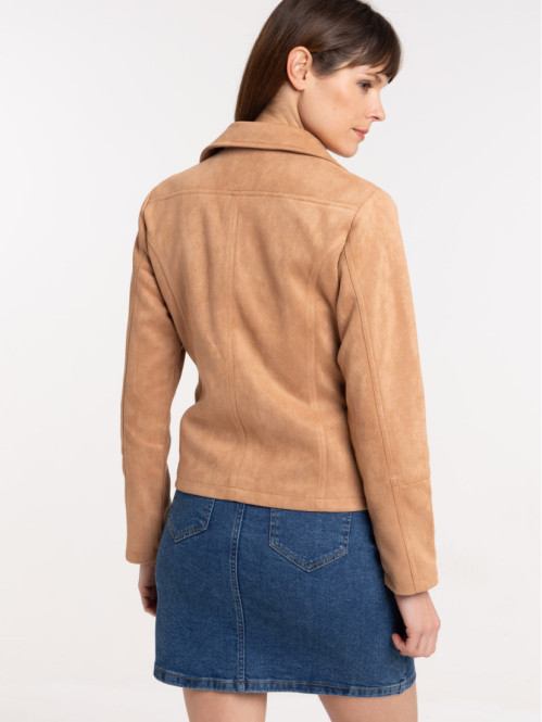 Veste suédine macaron femme Veste suédine macaron femme
