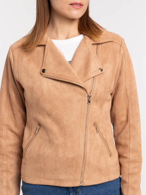 Veste suédine macaron femme Veste suédine macaron femme