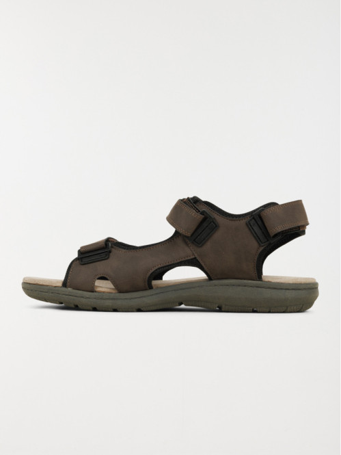 Sandales marrons scratchs...