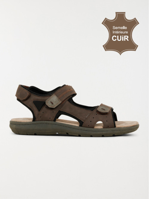 Sandales marrons scratchs...