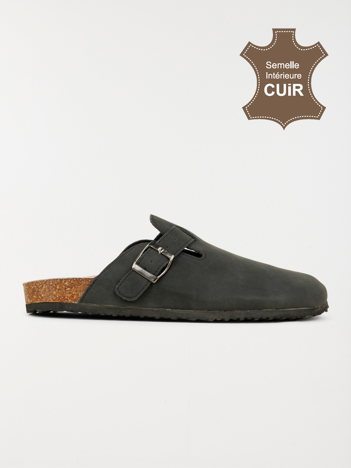 Mule sabot homme noir (40-46)