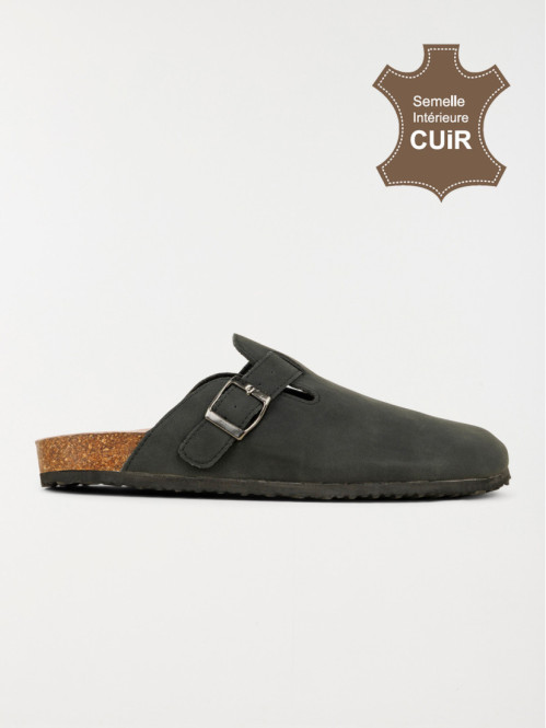 Mule sabot homme noir (40-46)