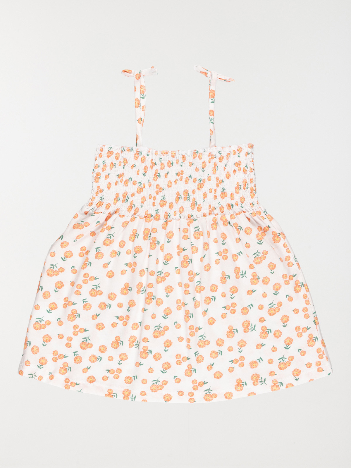 Débardeur smocké fleuri fille (10-16A)