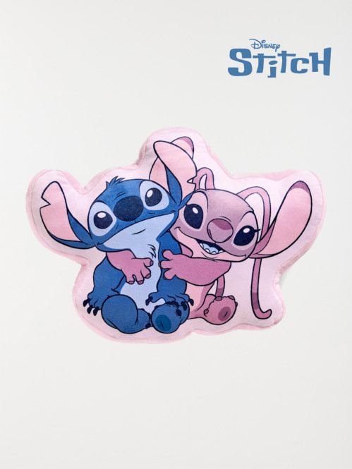 Coussin forme Stitch et Angel