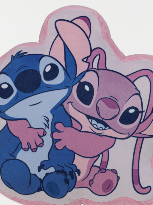 Coussin forme Stitch et Angel