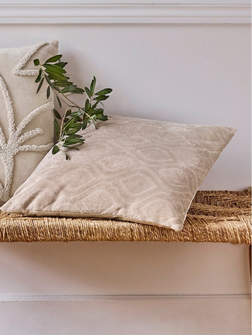 Coussin détail doré 45 x 45 cm