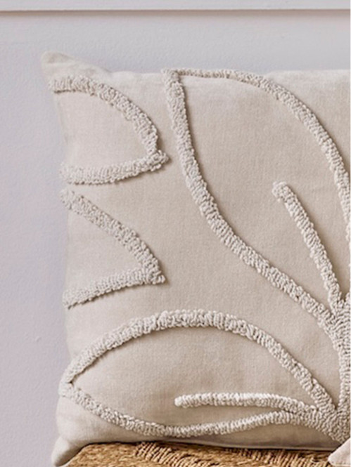 Coussin beige 45 x 45 cm