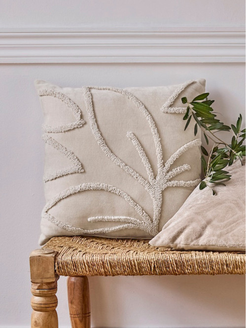 Coussin beige 45 x 45 cm