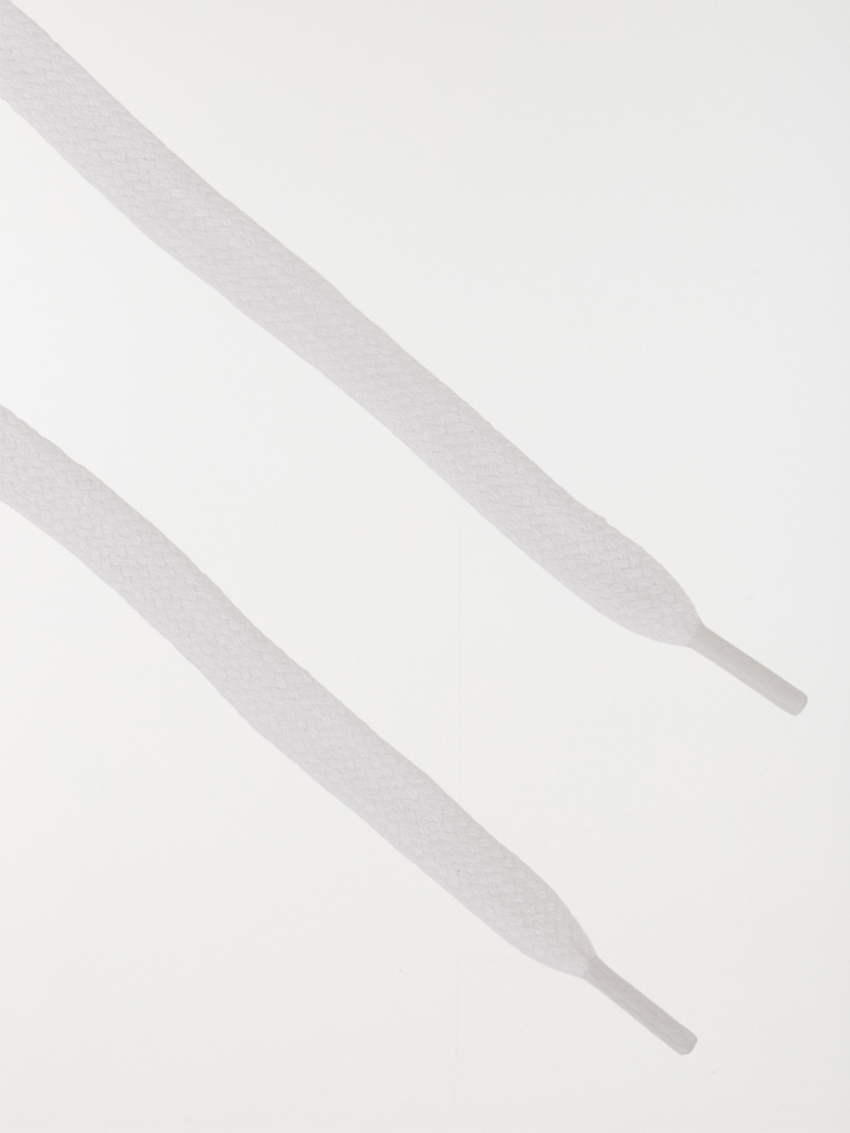 Lacets plats blancs 120 cm 7 oeillets