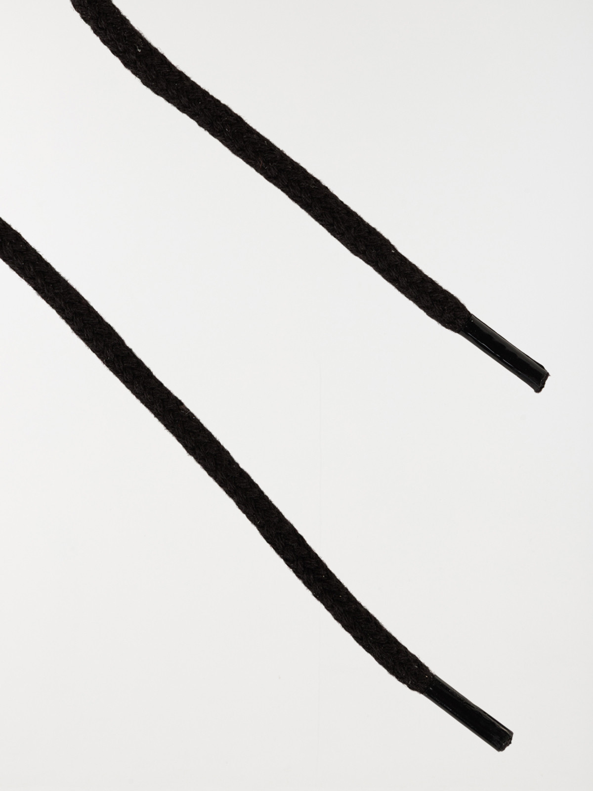 Lacets cordons noirs 90 cm 6 oeillets