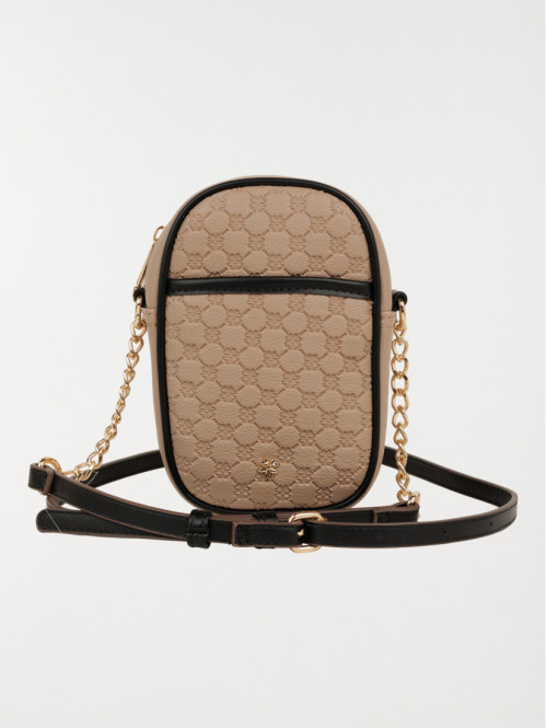 Pochette texturée femme