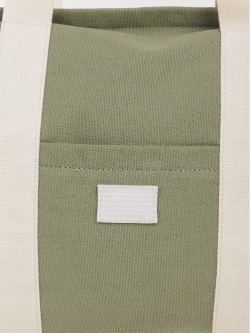 Sac cabas tissus bicolore...