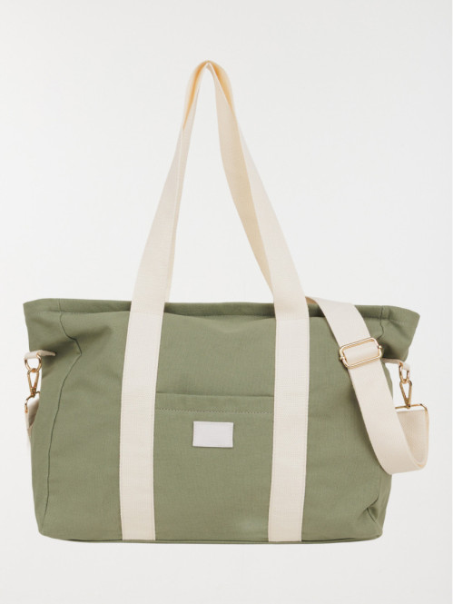 Sac cabas tissus bicolore...