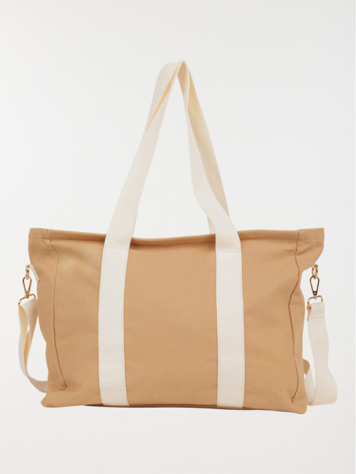 Sac cabas tissus bicolore...