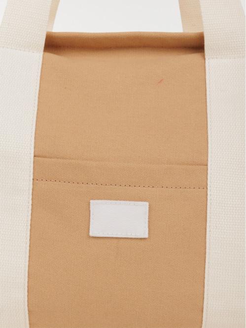 Sac cabas tissus bicolore...