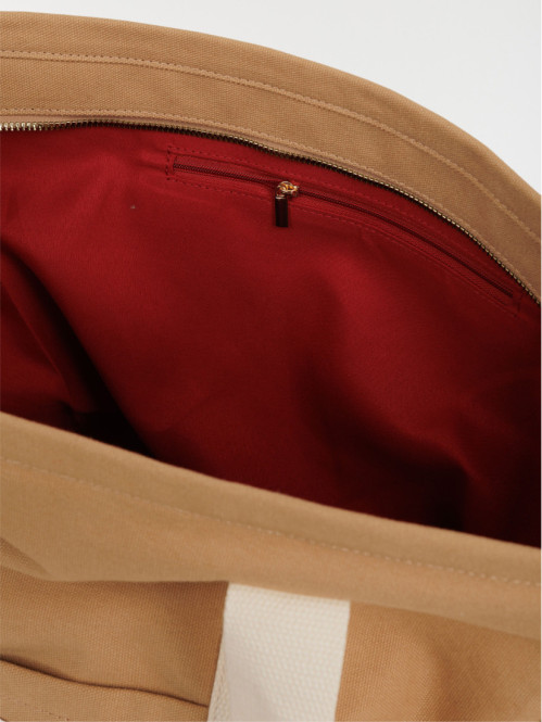 Sac cabas tissus bicolore...